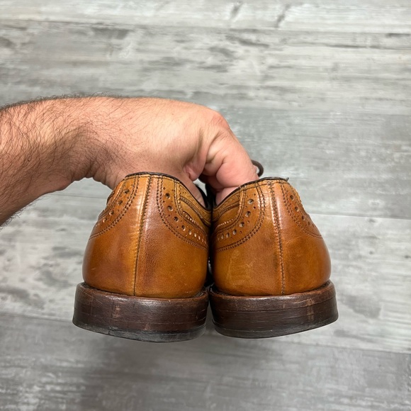 Allen Edmonds Strand Walnut Tan Balmoral Brogue Oxfords 12 D - Picture 6 of 10